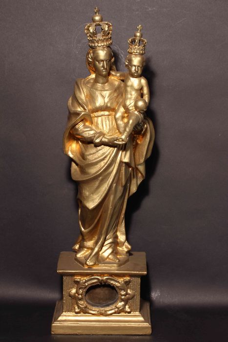 statuette-reliquaire : Vierge à l'Enfant