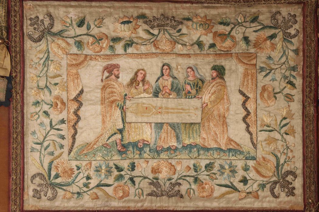 tableau de broderie : Le Saint Suaire