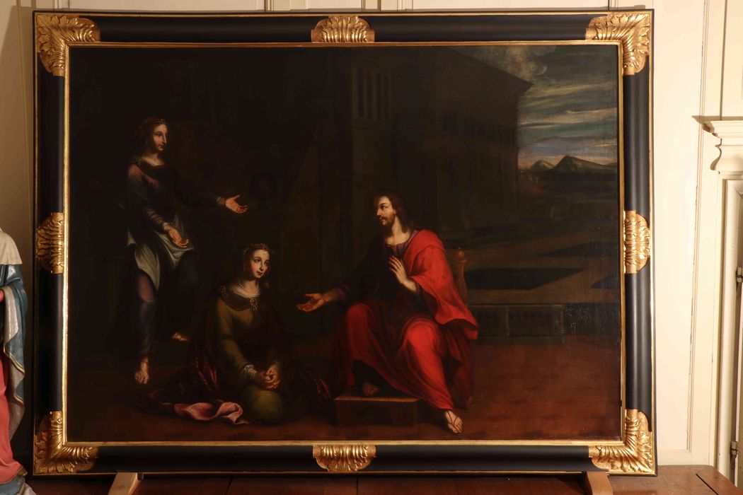 tableau : Le Christ chez Marthe et Marie, cadre - ©Ministère de la Culture (France), Conservation des antiquités et des objets d’art de Côte-d'Or, tous droits réservés