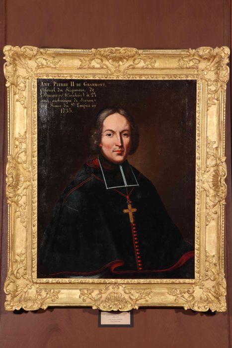 tableau : Portrait de Pierre Antoine II de Grammont, cadre