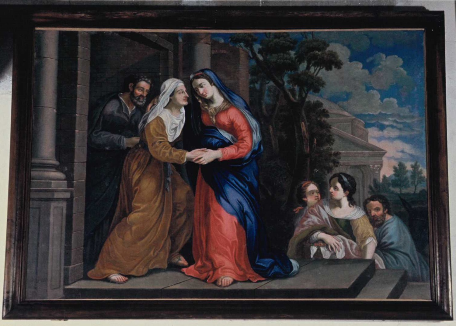 tableau et son cadre : Visitation