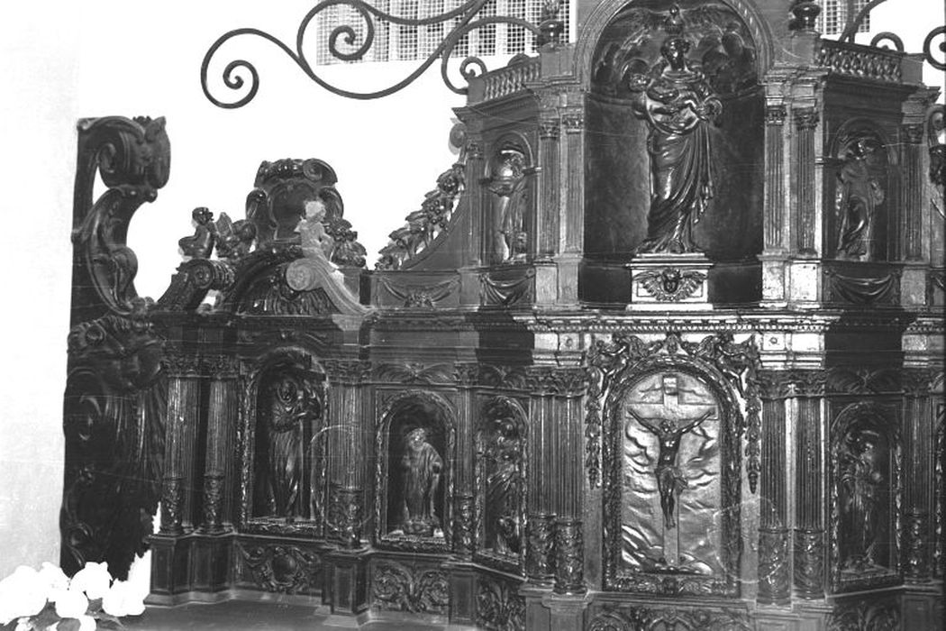 tabernacle, vue partielle - © Ministère de la Culture (France), Conservation des antiquités et des objets d’art de la Drôme – Tous droits réservés 