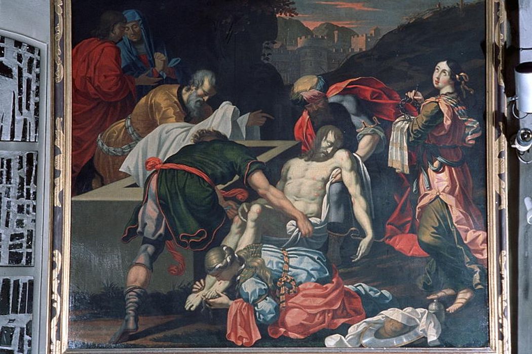tableau : Descente de Croix (la) - © Ministère de la Culture (France), Conservation des antiquités et des objets d’art de la Drôme – Tous droits réservés
