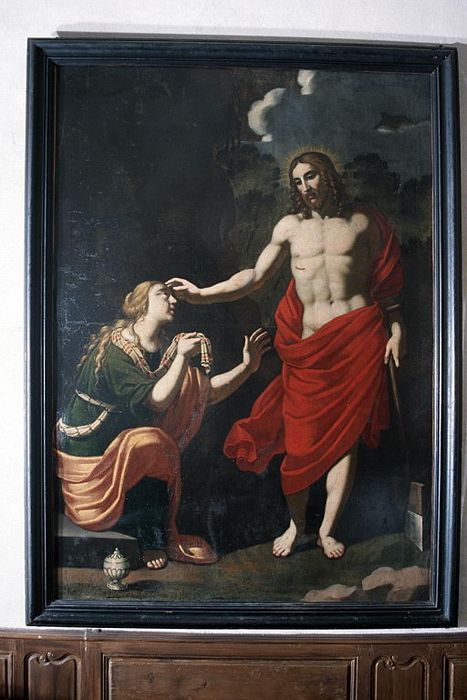 tableau : Rencontre du Christ et de Marie-Madeleine après la Résurrection - © Ministère de la Culture (France), Conservation des antiquités et des objets d’art de la Drôme – Tous droits réservés