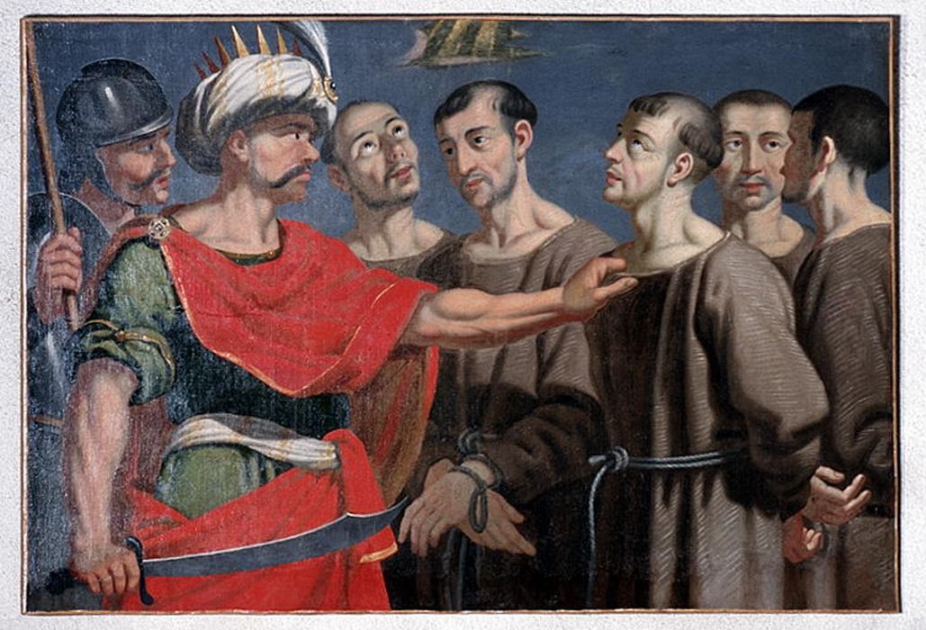 tableau : Martyre de cinq capucins au 1er quart du 17e siècle en Afrique (le) - © Ministère de la Culture (France), Conservation des antiquités et des objets d’art de la Drôme – Tous droits réservés