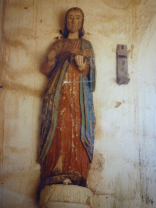 statue : Saint Barthélémy, vue générale - © Ministère de la Culture (France), Conservation des antiquités et des objets d’art du Finistère, tous droits réservés