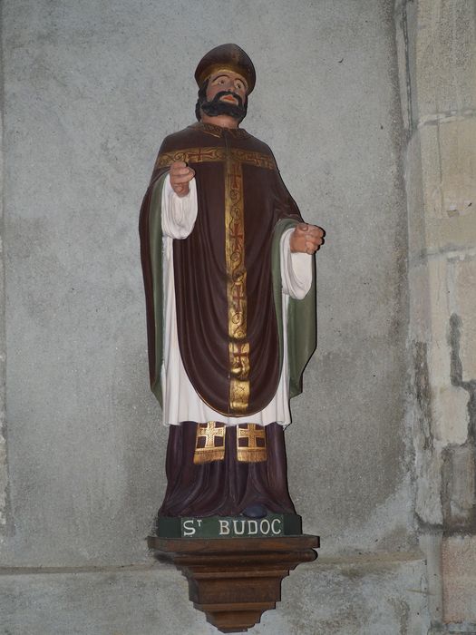 statue : Saint Budoc, vue générale