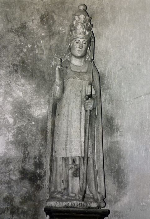 statue n° 1 : Saint Grégoire, pape, vue générale