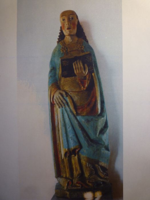 statue : Saint, vue générale - © Ministère de la Culture (France), Conservation des antiquités et des objets d’art du Finistère, tous droits réservés