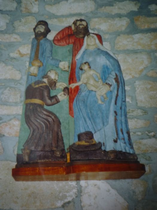 panneau sculpté : L'Adoration des Mages, vue générale - © Ministère de la Culture (France), Conservation des antiquités et des objets d’art du Finistère, tous droits réservés