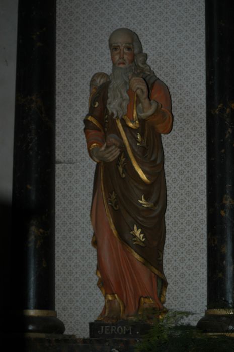 statue : Saint Jean l'Evangéliste, vue générale - © Ministère de la Culture (France), Conservation des antiquités et des objets d’art du Finistère, tous droits réservés