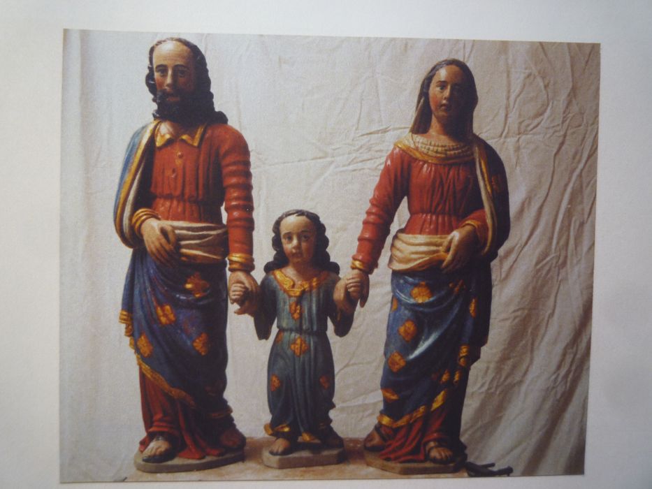 groupe sculpté : Saint Joseph, la Vierge et Jésus, vue générale