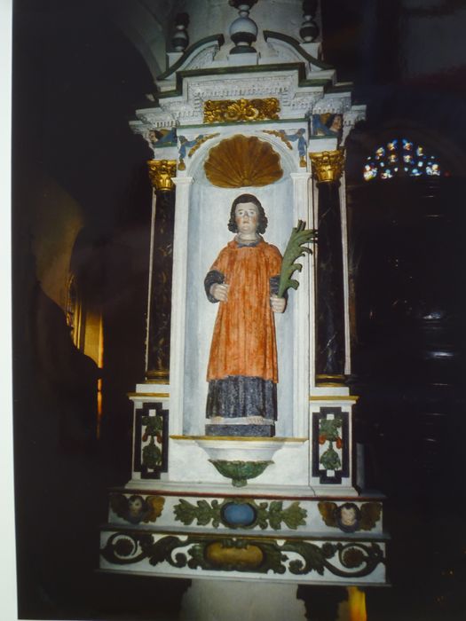 2 statues : Saint Joseph, Saint Laurent