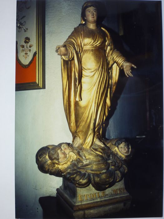 statue : Vierge dite Etoile de la mer, vue générale - © Ministère de la Culture (France), Conservation des antiquités et des objets d’art du Finistère, tous droits réservés