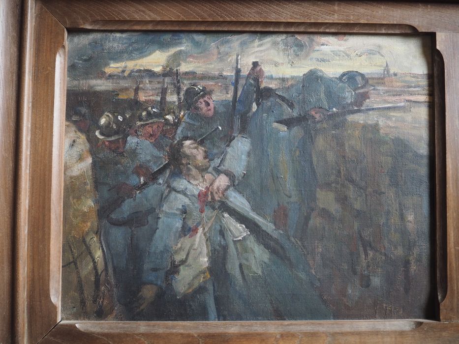 mémorial : triptyque, guerre de 1914-1918, détail