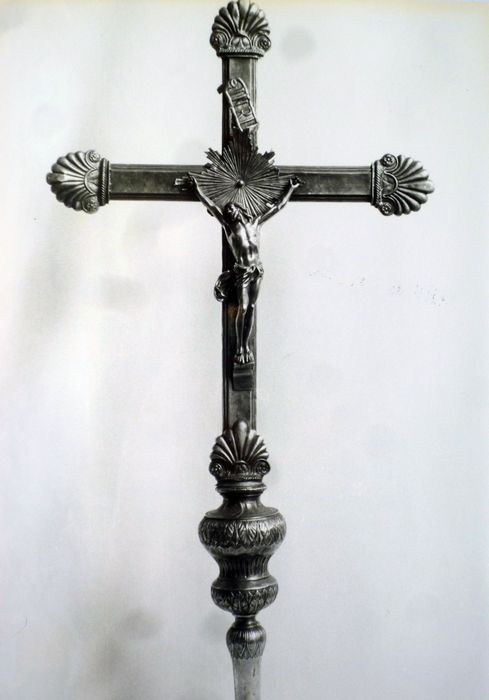 croix de procession n° 1, vue générale - © Ministère de la Culture (France), Conservation des antiquités et des objets d’art du Finistère – Tous droits réservés