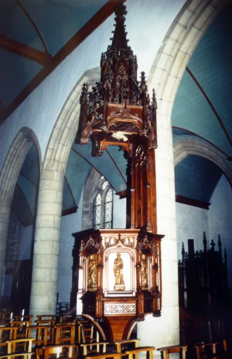 chaire à prêcher, vue générale - © Ministère de la Culture (France), Conservation des antiquités et des objets d’art du Finistère, tous droits réservés