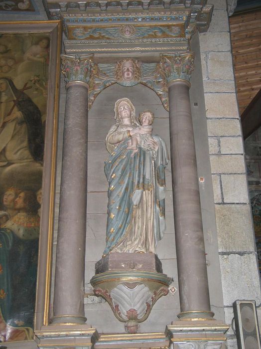 statue : Vierge à l'Enfant, vue générale