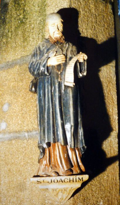 statue : Saint Joachim, vue générale - © Ministère de la Culture (France), Conservation des antiquités et des objets d’art du Finistère, tous droits réservés