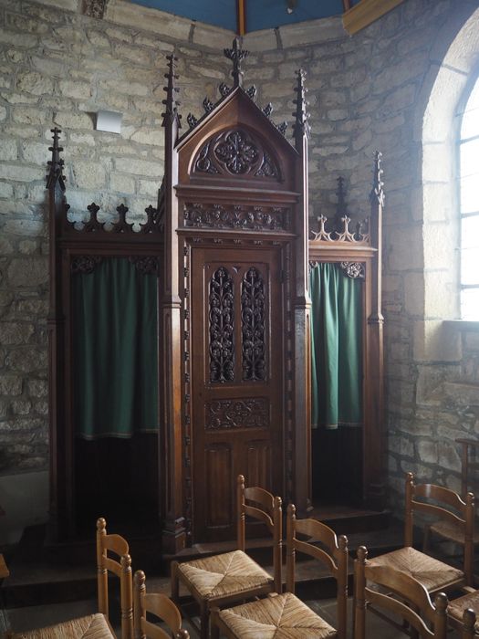 confesionnal, vue générale - © Ministère de la Culture (France), Conservation des antiquités et des objets d’art du Finistère, tous droits réservés