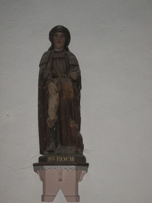 statue : Saint Roch - © Ministère de la Culture (France), Conservation des antiquités et des objets d’art du Finistère, tous droits réservés