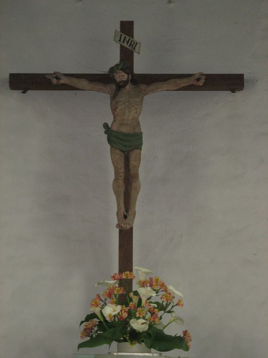 statue : Christ en croix - © Ministère de la Culture (France), Conservation des antiquités et des objets d’art du Finistère, tous droits réservés