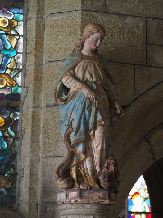 statue : Sainte Marguerite - © Ministère de la Culture (France), Conservation des antiquités et des objets d’art du Finistère, tous droits réservés