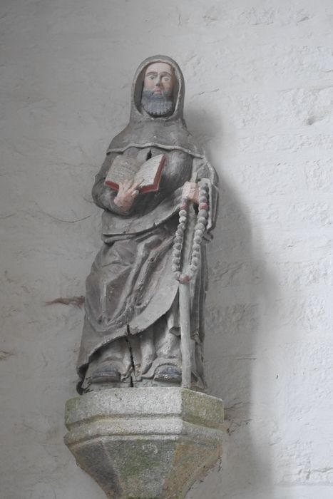 statue : Saint Herbot - © Ministère de la Culture (France), Conservation des antiquités et des objets d’art du Finistère, tous droits réservés