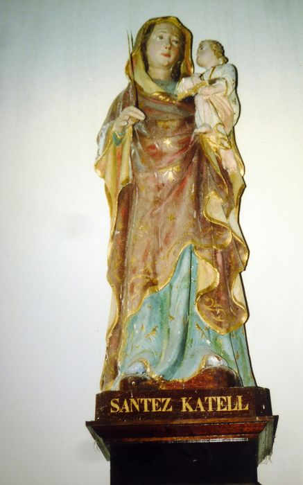 statue : Vierge à l'Enfant - © Ministère de la Culture (France), Conservation des antiquités et des objets d’art du Finistère, tous droits réservés