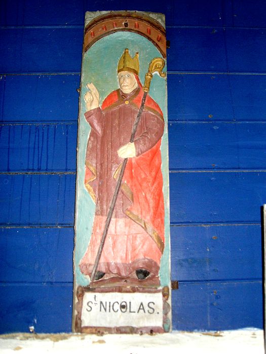 panneau : Saint Nicolas - © Ministère de la Culture (France), Conservation des antiquités et des objets d’art du Finistère, tous droits réservés