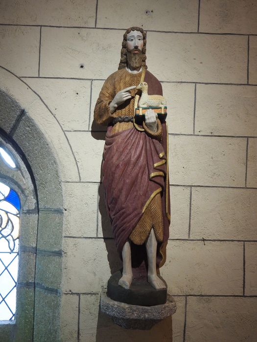statue : Saint Jean-Baptiste - © Ministère de la Culture (France), Conservation des antiquités et des objets d’art du Finistère, tous droits réservés