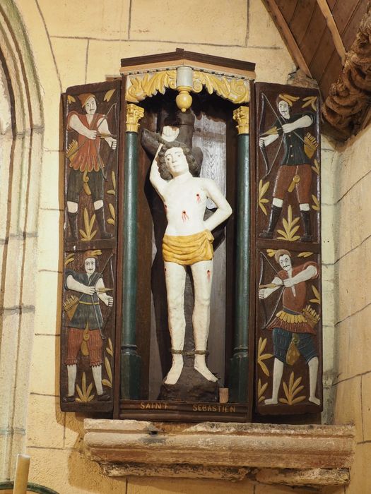 4 reliefs (volets de la niche),  - © Ministère de la Culture (France), Conservation des antiquités et des objets d’art du Finistère, tous droits réservés
