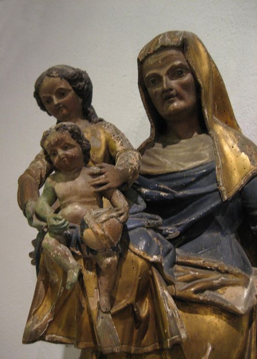 groupe sculpté : Sainte Anne, Marie et l'Enfant, vue générale