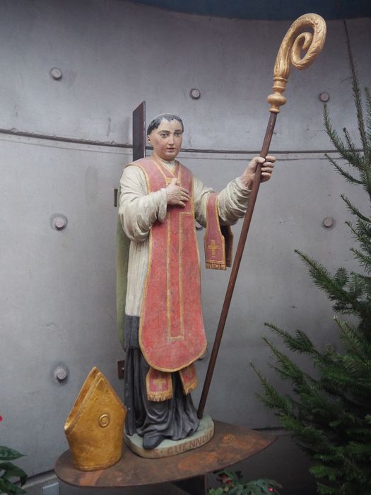 statue : Saint Guénolé - © Ministère de la Culture (France), Conservation des antiquités et des objets d’art du Finistère, tous droits réservés