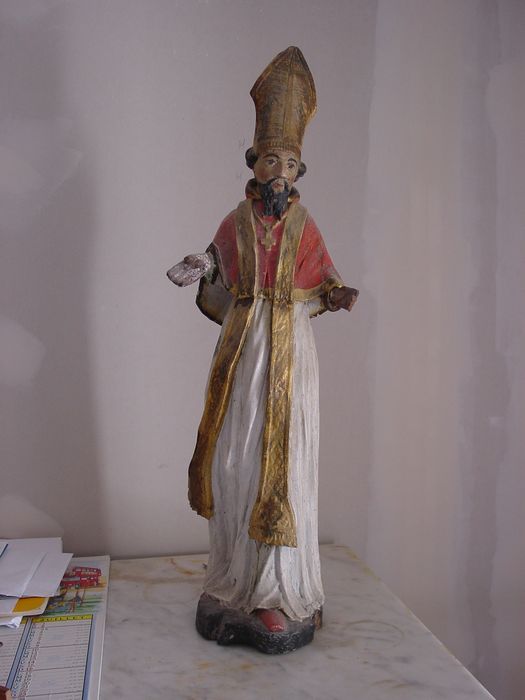 statue : Saint Ronan - © Ministère de la Culture (France), Conservation des antiquités et des objets d’art du Finistère, tous droits réservés