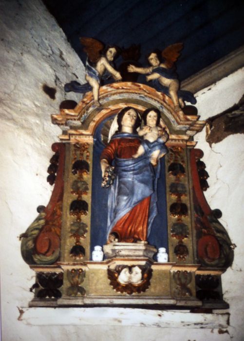 statue et niche : Vierge à l'Enfant - © Ministère de la Culture (France), Conservation des antiquités et des objets d’art du Finistère, tous droits réservés