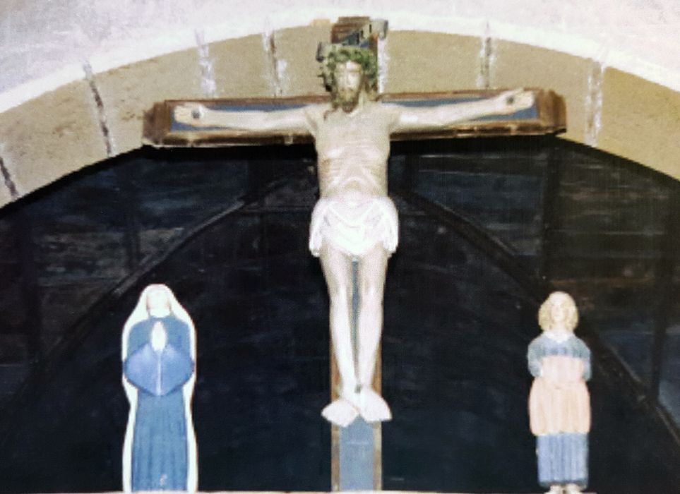 statue : Le Christ (poutre de gloire) - © Ministère de la Culture (France), Conservation des antiquités et des objets d’art du Finistère, tous droits réservés