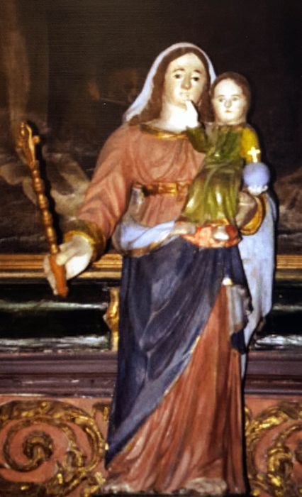 statue : Vierge à l'Enfant - © Ministère de la Culture (France), Conservation des antiquités et des objets d’art du Finistère, tous droits réservés