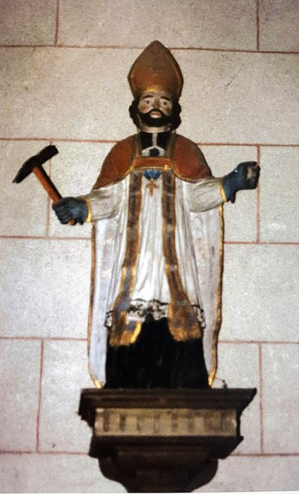 statue : Saint Eloi - © Ministère de la Culture (France), Conservation des antiquités et des objets d’art du Finistère, tous droits réservés