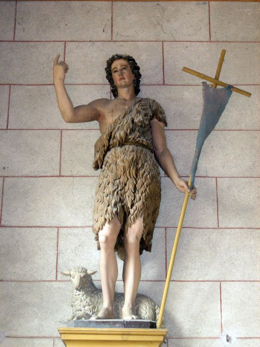 statue : Saint Jean-Baptiste - © Ministère de la Culture (France), Conservation des antiquités et des objets d’art du Finistère, tous droits réservés