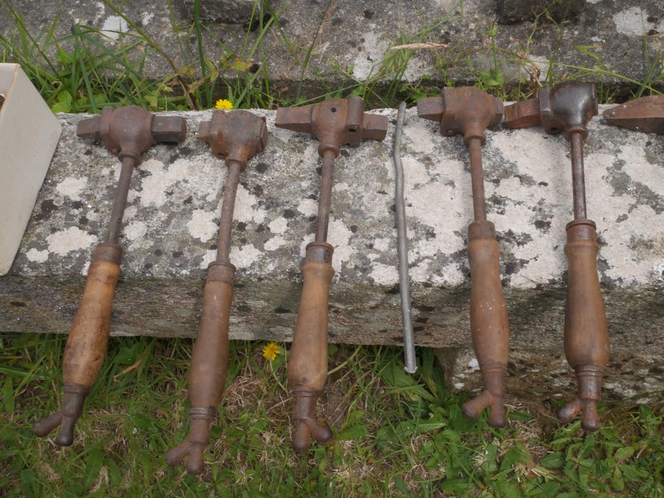 6 fers à souder à l'acétylène