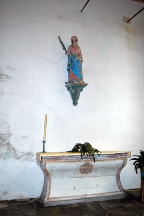 statue : Sainte Barbe, vue en situation