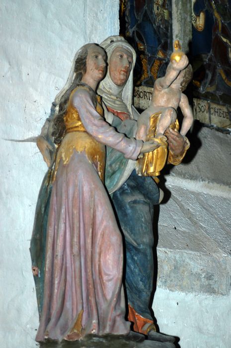 Groupe sculpté : Sainte Anne, Marie et l'Enfant Jésus