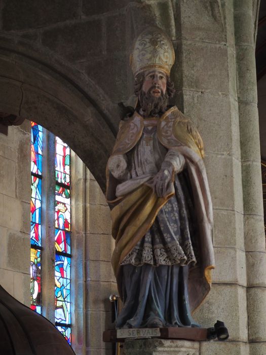 statue : Saint Servais - © Ministère de la Culture (France), Conservation des antiquités et des objets d’art du Finistère, tous droits réservés