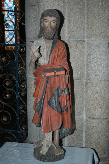 statue : Saint Jean-Baptiste - © Ministère de la Culture (France), Conservation des antiquités et des objets d’art du Finistère, tous droits réservés