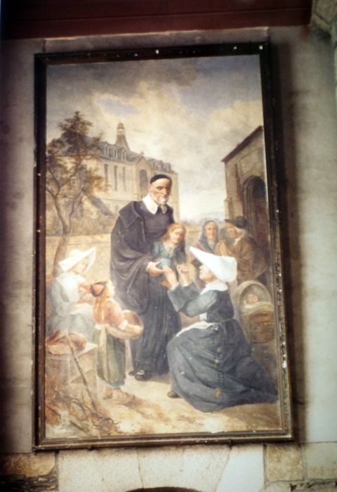 tableau : Saint Vincent de Paul, détail