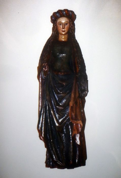 statue : Sainte Barbe - © Ministère de la Culture (France), Conservation des antiquités et des objets d’art du Finistère, tous droits réservés