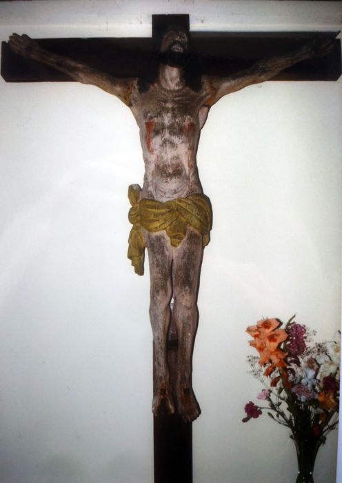 statue : Christ en croix - © Ministère de la Culture (France), Conservation des antiquités et des objets d’art du Finistère, tous droits réservés