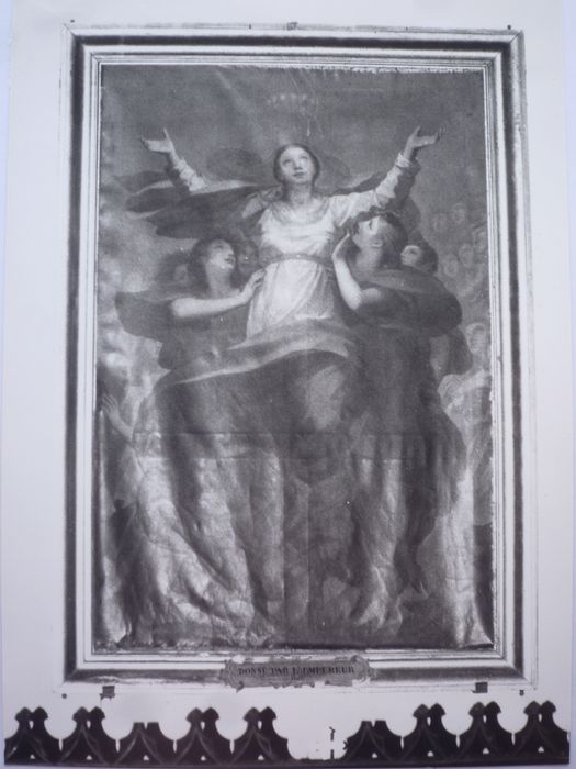 tableau : Assomption de la Vierge, détail - © Ministère de la Culture (France), Conservation des antiquités et des objets d’art du Finistère, tous droits réservés