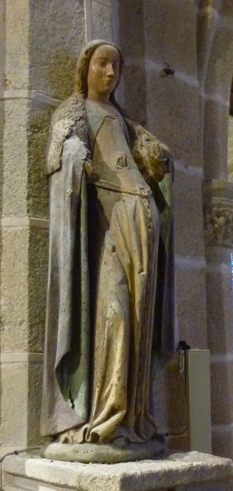 statue : Sainte Madeleine (?) - © Ministère de la Culture (France), Conservation des antiquités et des objets d’art du Finistère, tous droits réservés